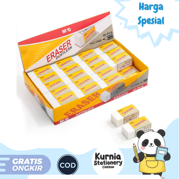 

Penghapus M&G Dustless PVC Warna Putih -BESAR( AXP963PT) KECIL( AXP963PS)