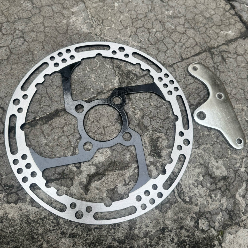 Piringan Cakram Depan Variasi 220mm + Breket Besi SATRIA FU / SMASH