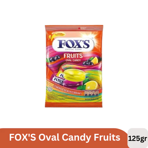 

(PCS Foxs Permen Rasa Buah - Fox's Crystal Clear 125gram