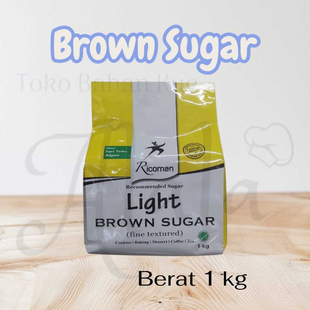 

RICOMAN Light Brown Sugar 1 kg dan Repack 250 gr