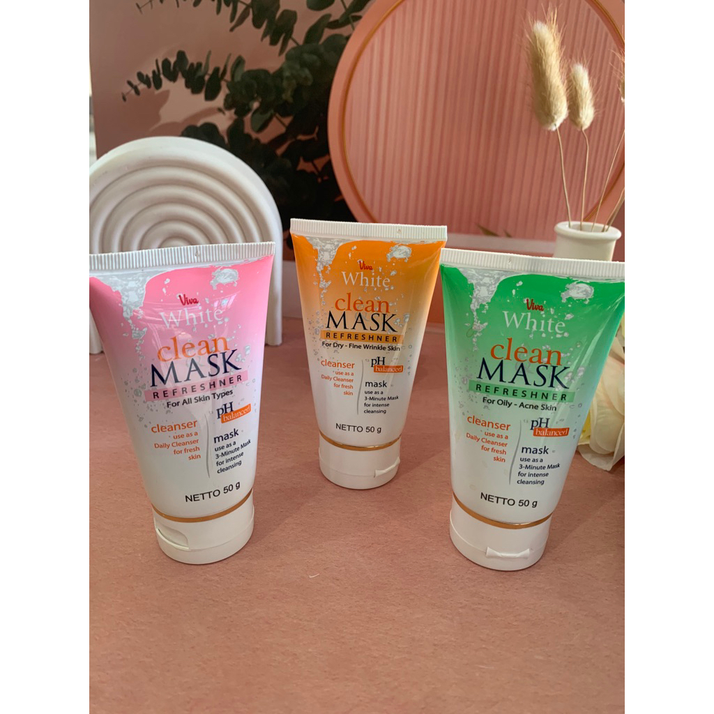 viva mask/clean mask/masker viva/masker dan sabun/viva/viva kosmetik