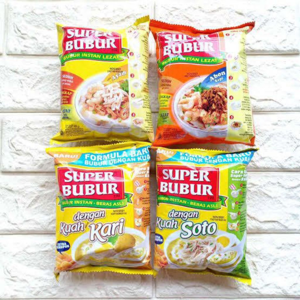 

SUPER BUBUR BIG Renceng isi 5 pcs Bubur Instan Lezat @45gr