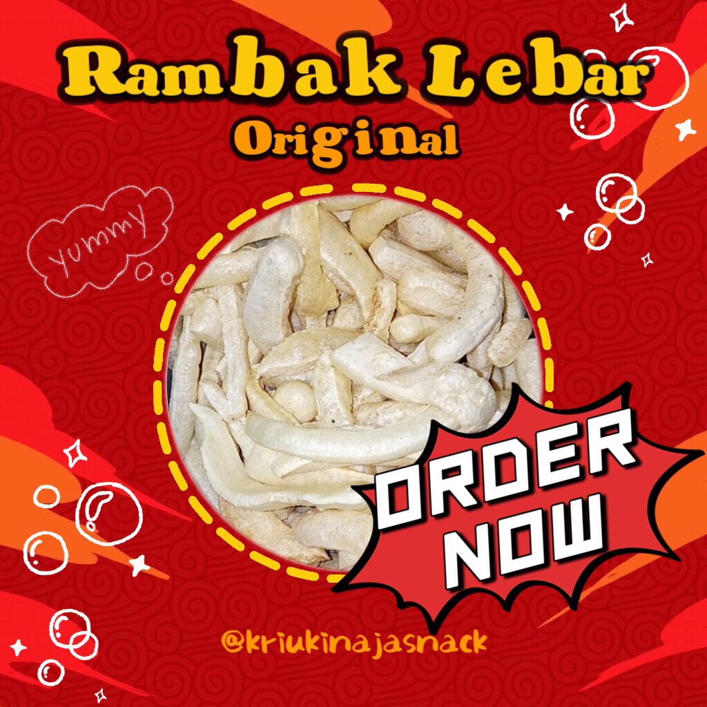 

Kerupuk Rambak Lebar Rasa Original 100g | 250g | 500g