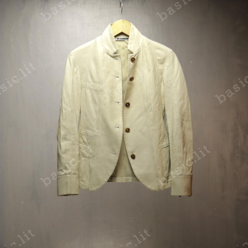 Jil Sander leather blazer jacket second preloved