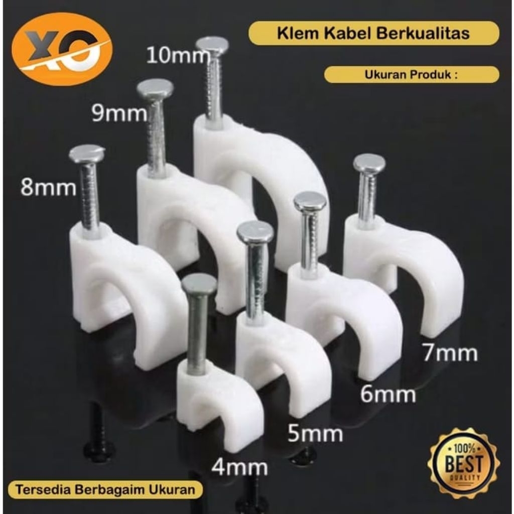 klem kabel/ tempel kabel dinding, meja