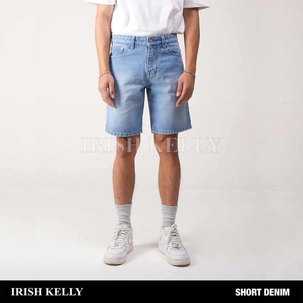 IRISH KELLY Short Pants Denim Jeans LIGHT BLUE