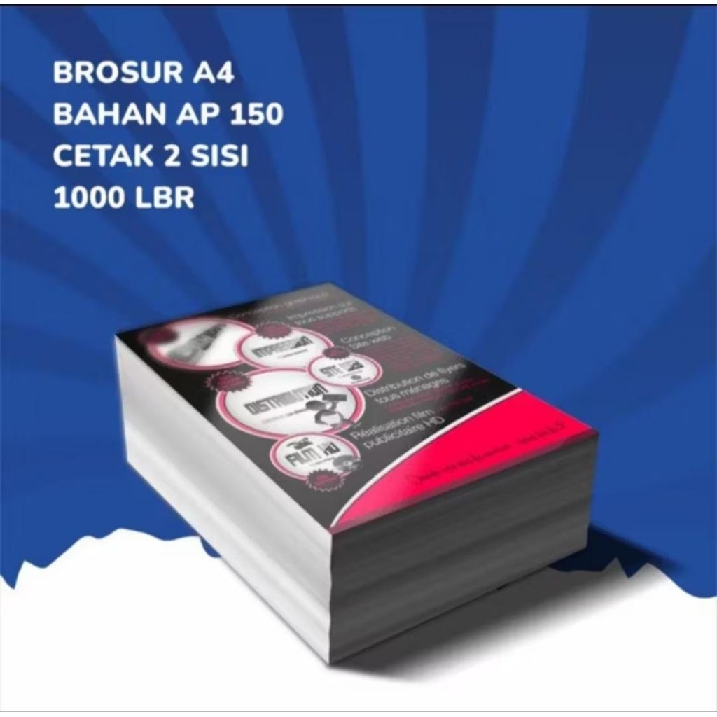 

Cetak Brosur A4 / 2 sisi || 1.000 lbr || AP 150