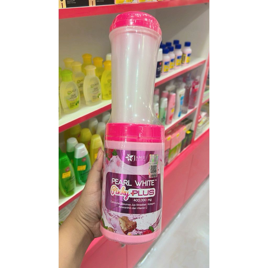 Jamu Jelita Pearl White Pinky Plus 400.000 mg isi 400 g