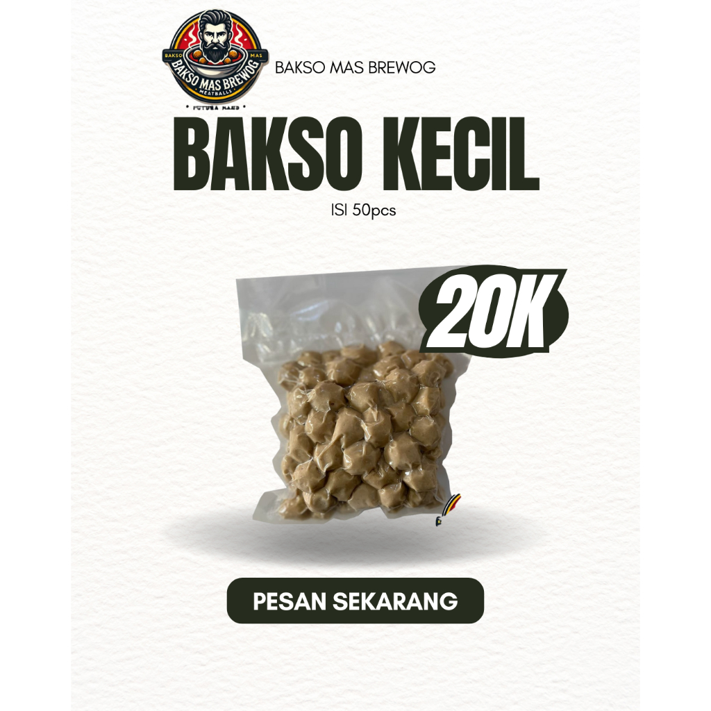

Bakso Mas Brewog – Bakso Kecil Isi 50pcs Premium Daging Sapi Asli Beku Khas Kuningan Jawa Barat