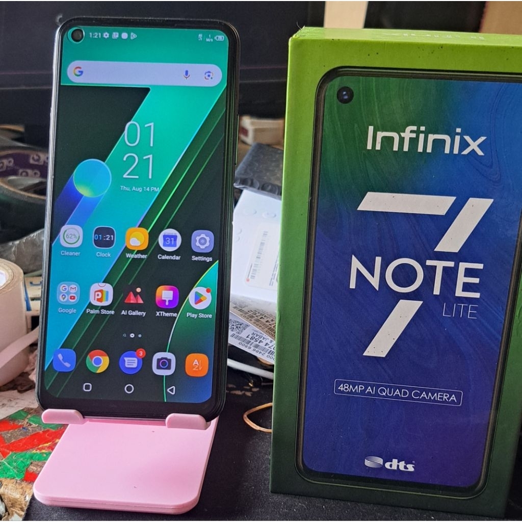 infinix note 7 lite ram4/128gb