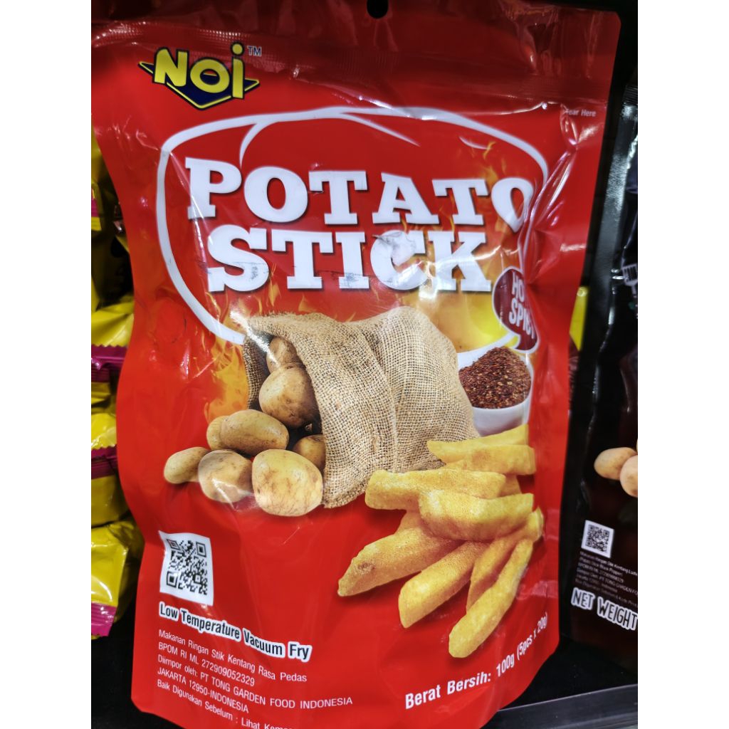 

NOI Real Potato Stick Hot&Spicy 80gr isi 5 pax