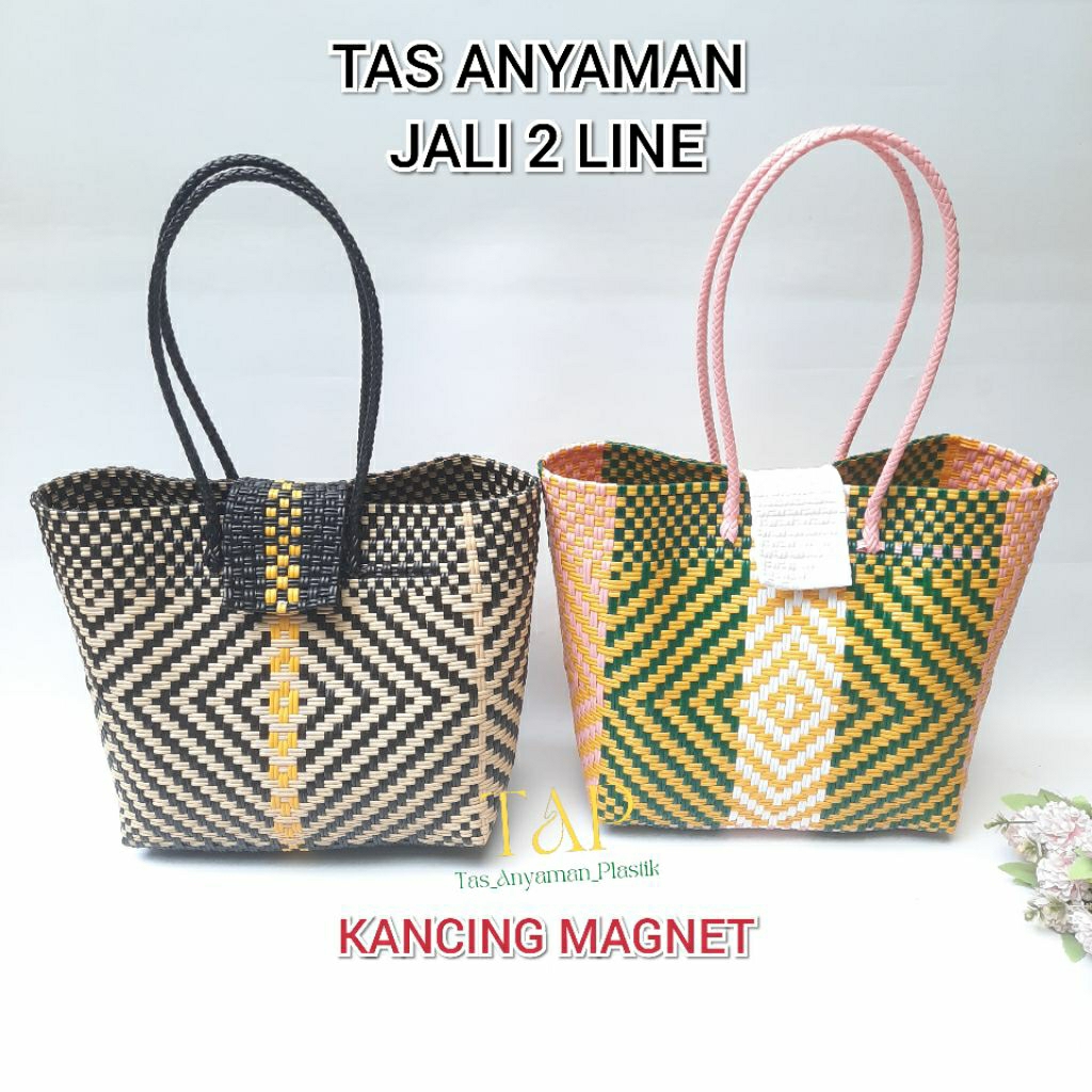 Tas Wanita /Tas Anyaman Plastik Murah / Tas Ayaman Batik Super / Tas Jali Jali  / Tas Sovenir /Tas B