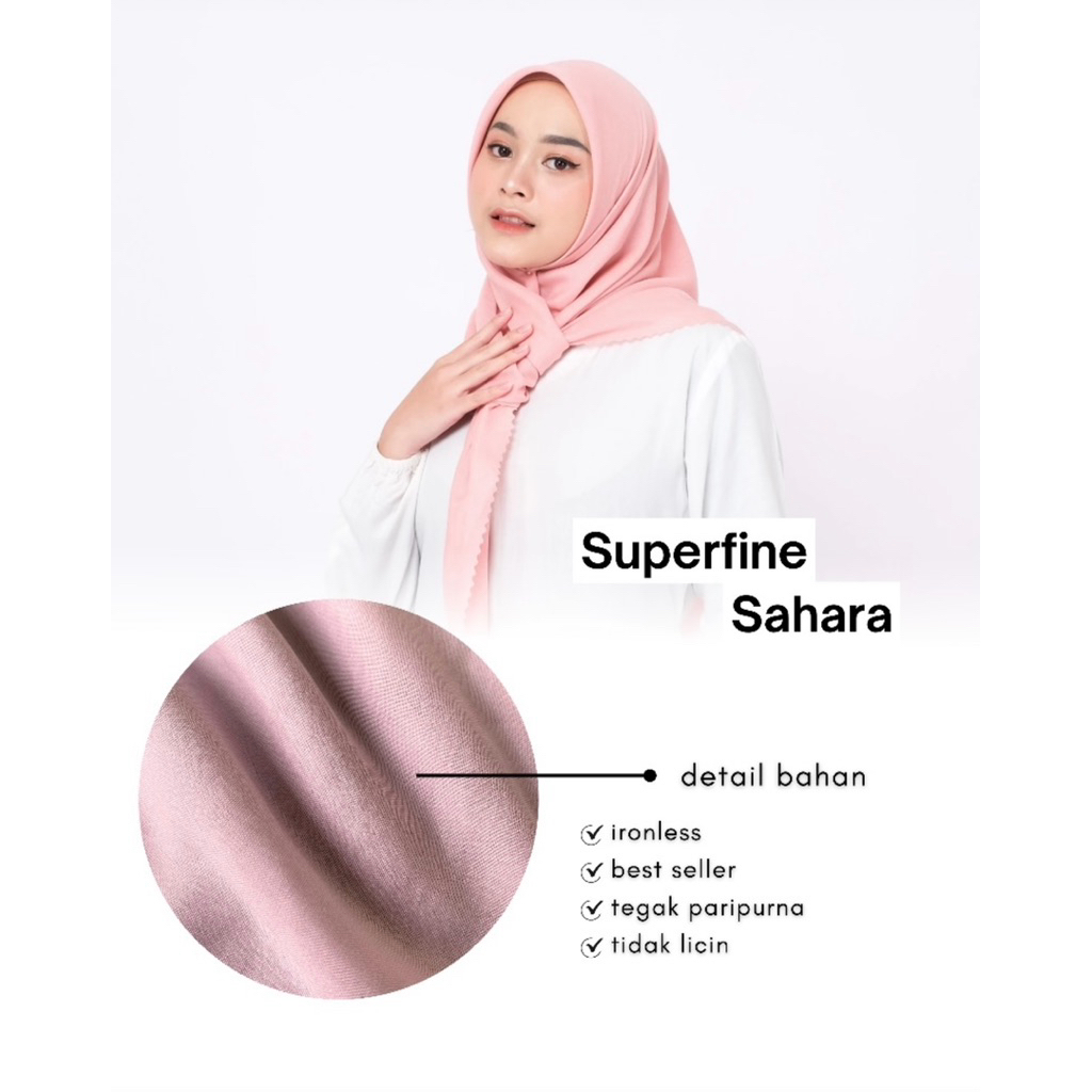 arunika scarves - SUPERFINE SAHARA | VOAL SUPERFINE SAHARA 115x115 | PREMIUM VOAL | SEGIEMPAT VOAL