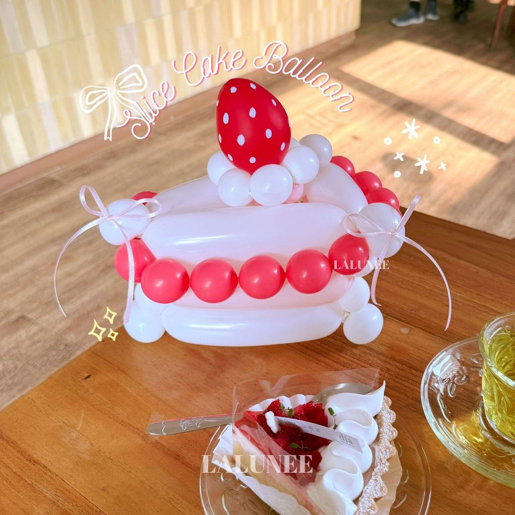 Slice Cake Balloon - Mini Birthday Cake - Balon Kue Ulang Tahun Pinterest Aesthetic Korea