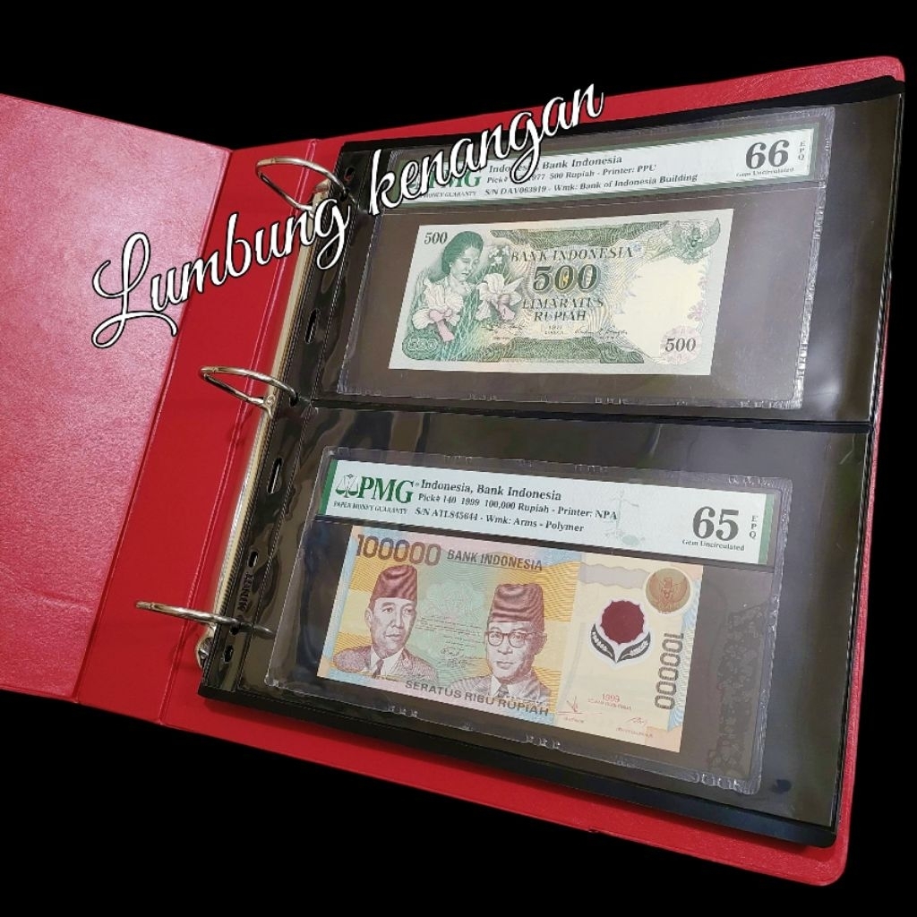 Album uang kertas PMG, Album Pmg Refil Hitam Mingt