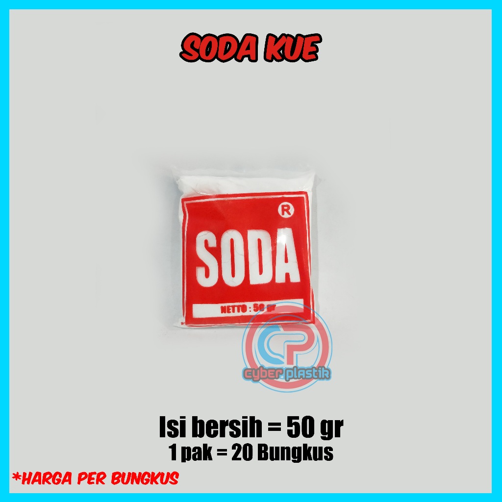 

Soda Kue bubuk 50 Gr | baking soda pengembang kue