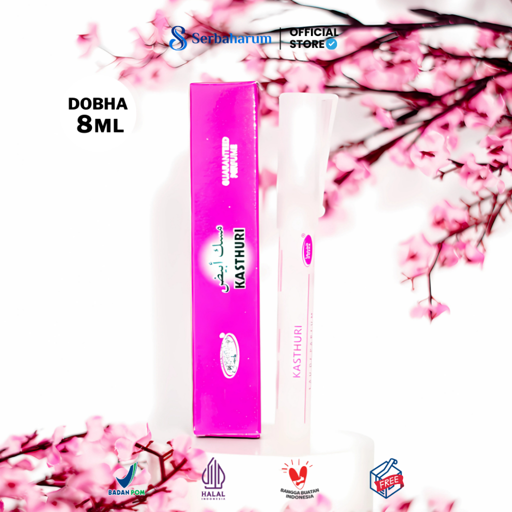 Parfum Dobha Pen Spray Aroma KASTHURI 8ML Tahan Lama Bpom Original