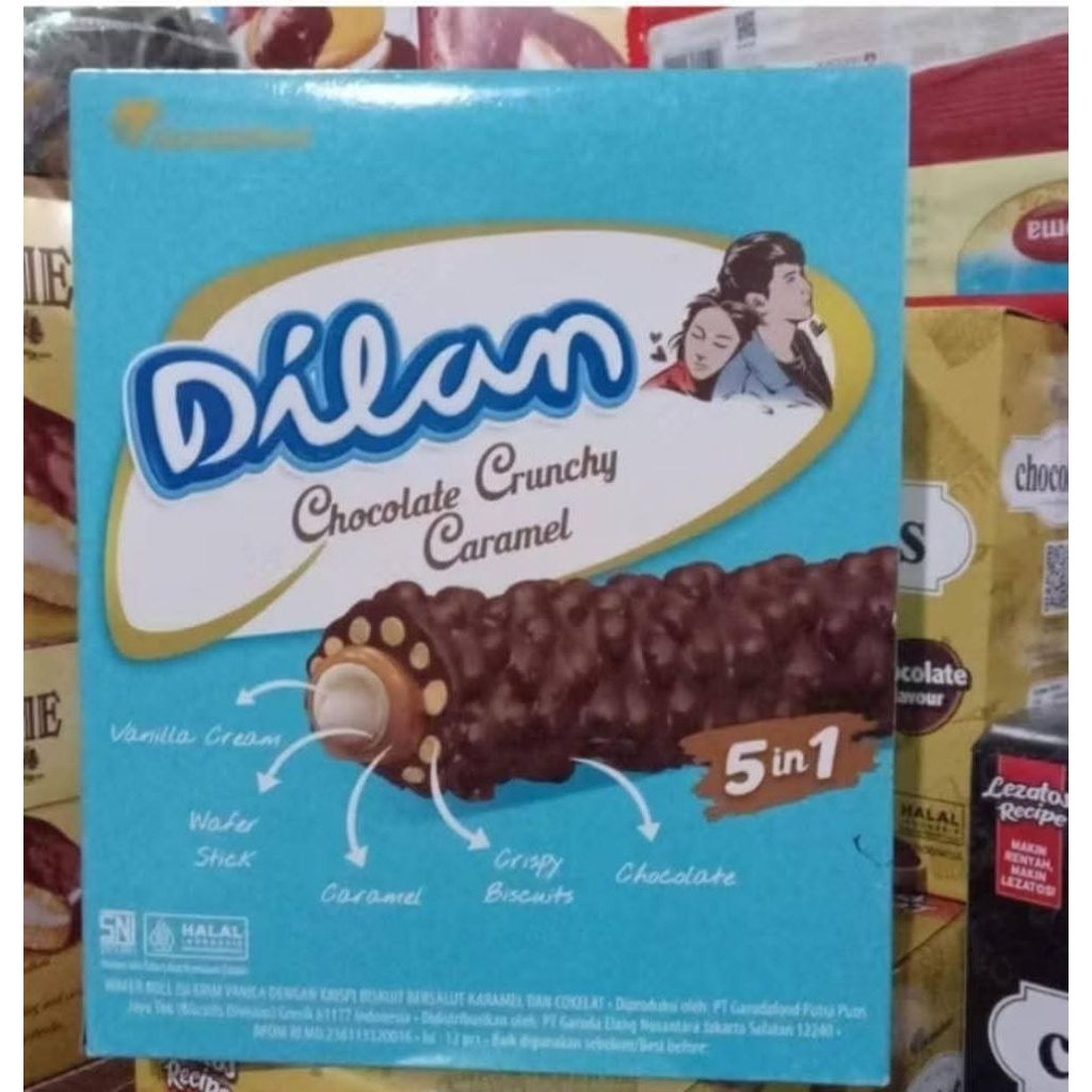 

Dilan chocolate crunchy caramel 1 box isi 12