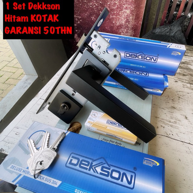 DEKKSON DEKSON Promo KUNCI DEKKSON HITAM SUS 304 KNOP KODAI Handle Pintu Pisah Sus304 Kunci Pintu Ro