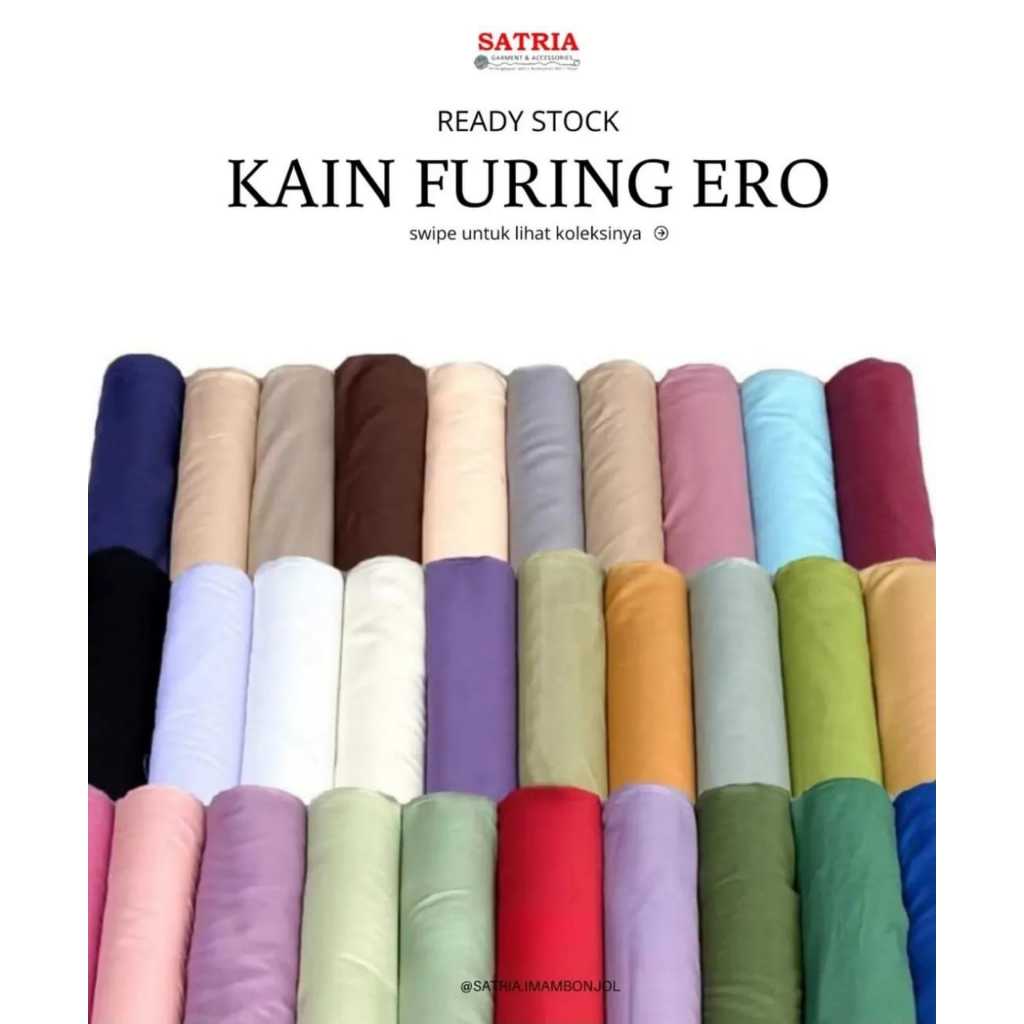 Kain Ero Golden Mella / Kain Ero / Furring Katun / Bahan Aksesoris