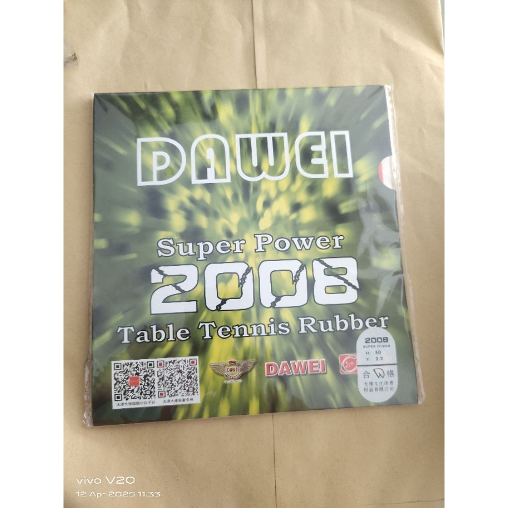 karet bat pingpong dawei super power 2008