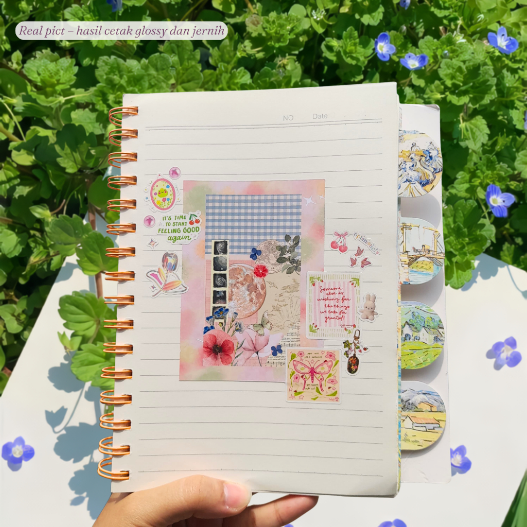 

[BUY 3 GET 1 FREE] Cottage Note — Writable Sticker Sheet (A7) PART 1