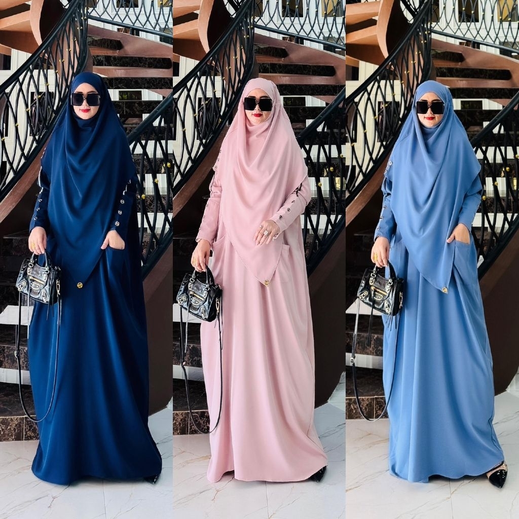 Rania set syari umroh series original velino