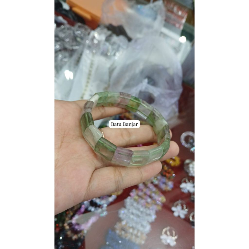 gelang batu akik kotak