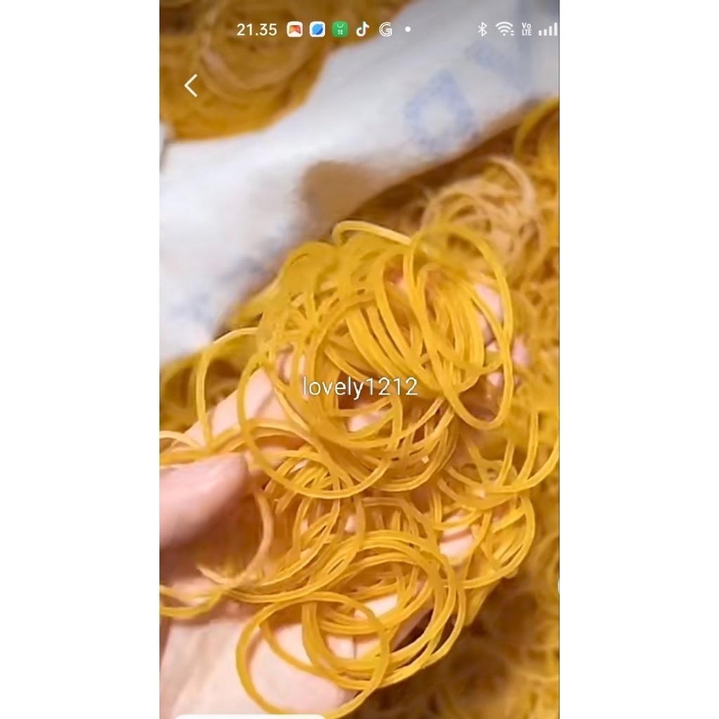 

isi 80 gram karet kuning rubber brand merek ss