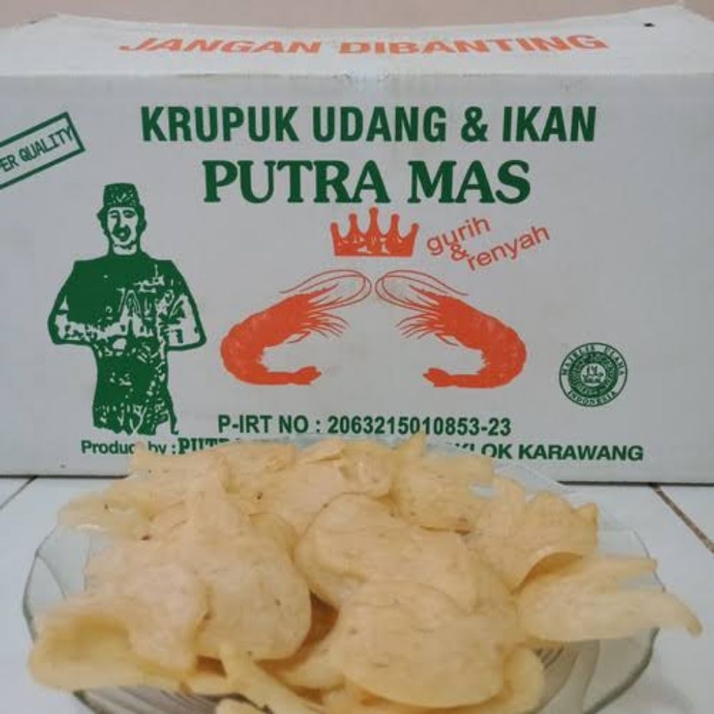 

Kerupuk Udang Putra Mas Mede 1 dus isi 5kg