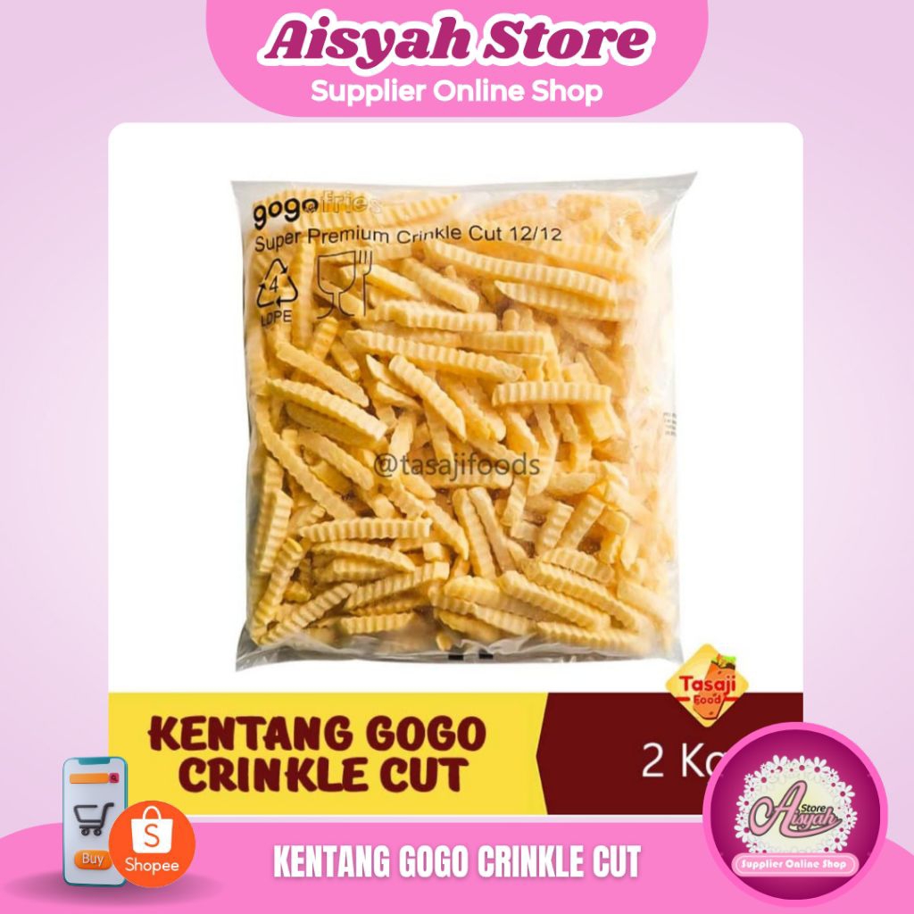 

KENTANG GOGO CRINCKLE CUT 2Kg