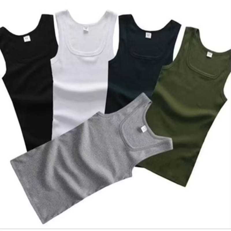 PAKET HEMAT 5 PCS Singlet Kaos Singlet Singlet Polos Kaos Singlet Pria Dewasa Singlet Gym Pria / Kao