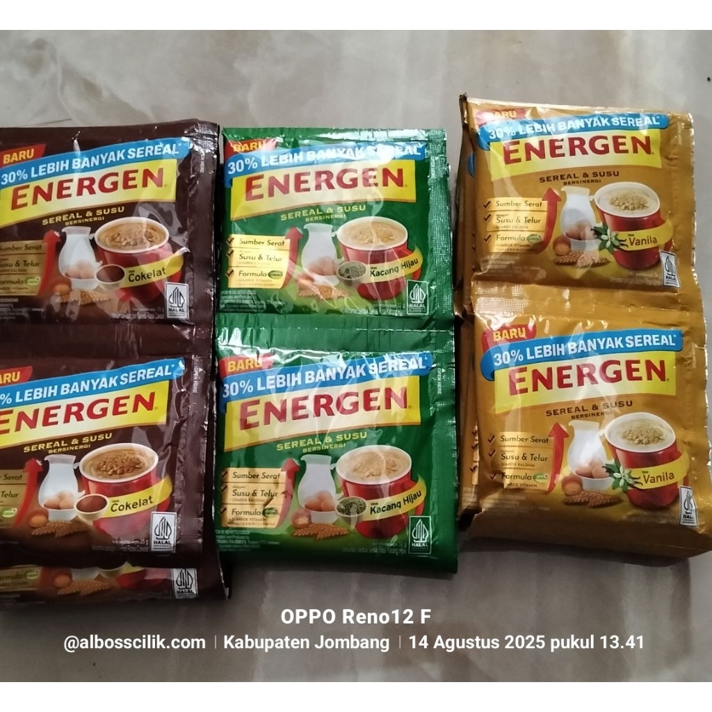 

energen berbagai macam rasa