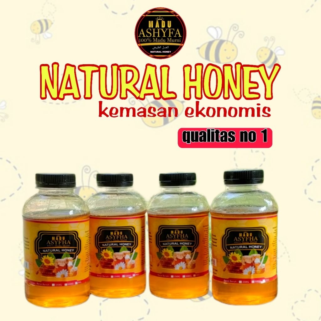 

NATURAL HONEY KEMASAN EKONOMIS 250G MADU MURNI 100%