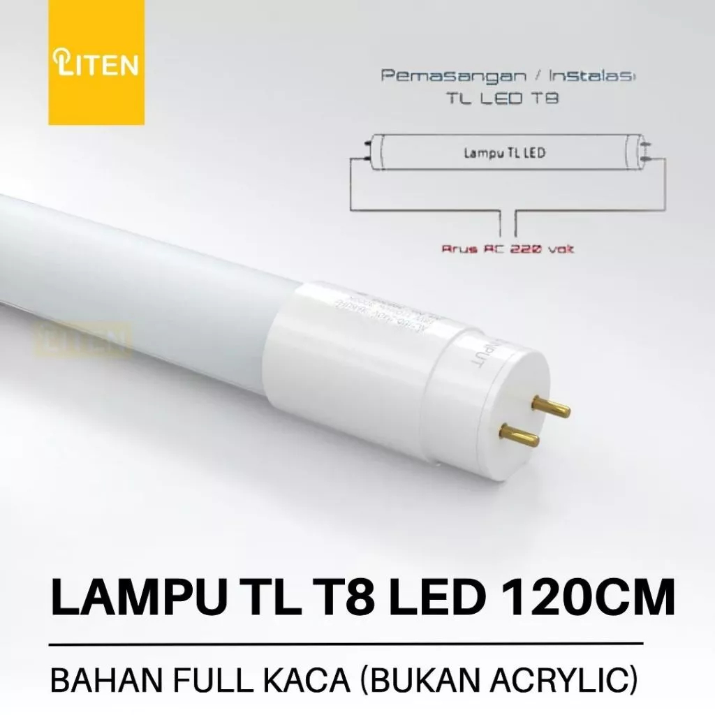 (COD) Lampu TL T8 LED 18w 18 watt 9w 9 watt / Lampu Tube Panjang 120 cm TL 60 cm