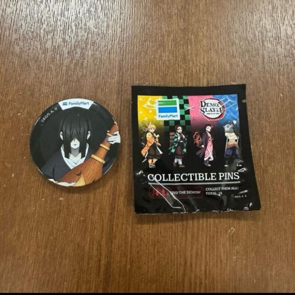 Family Mart x Demon Slayer Collectible Pins Nakime (Pin Demon Slayer x Family Mart)