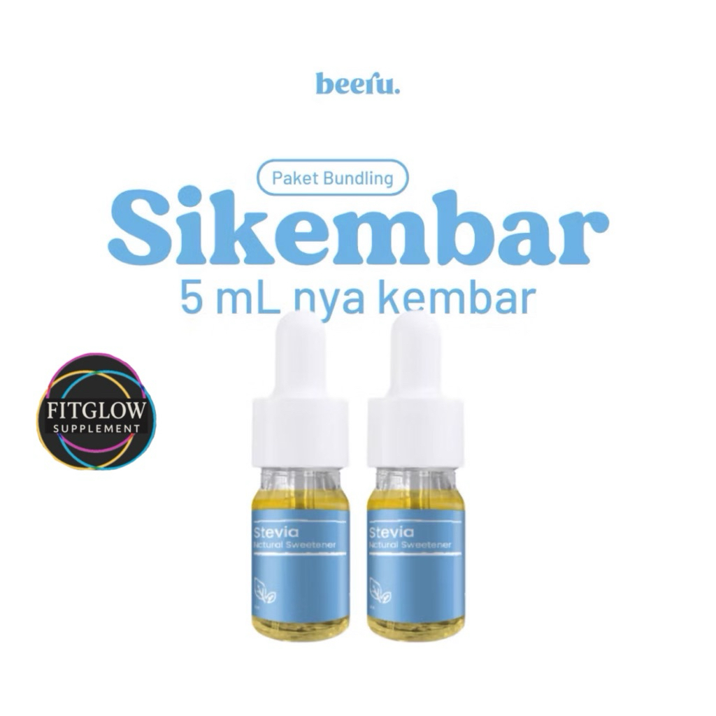 

Paket Sikembar 5ml Beeru Stevia Pemanis Alami 0 Kalori
