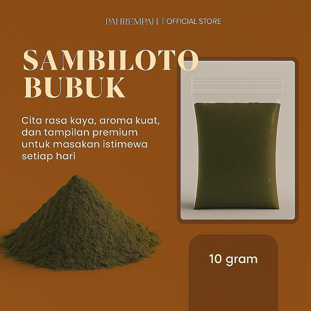 

PAHREMPAH - Sambiloto Bubuk 10 Gram | Herbal Pahit Alami | Tanpa Campuran - Siap Seduh