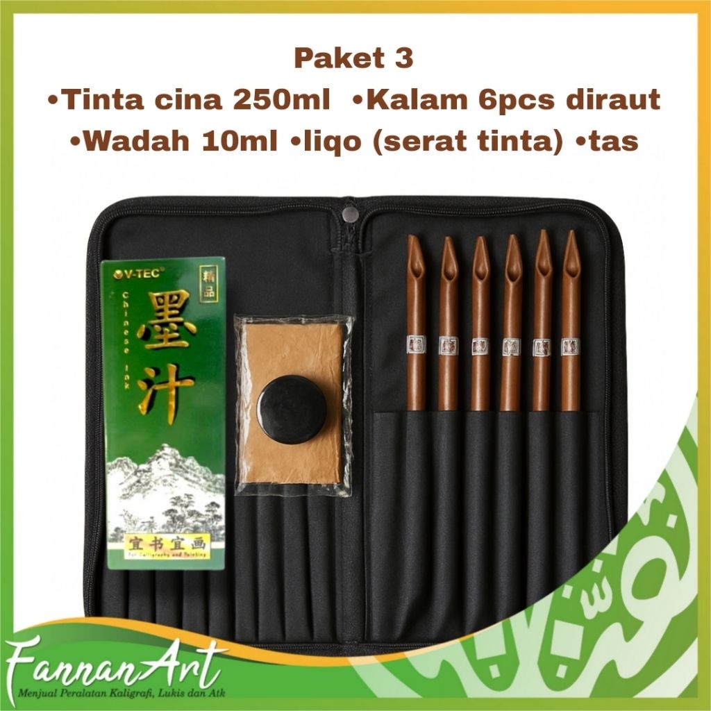 

PAKET LENGKAP PELAJAR TINTA CINA KALAM DAN TAS FULL SET TERMURAH