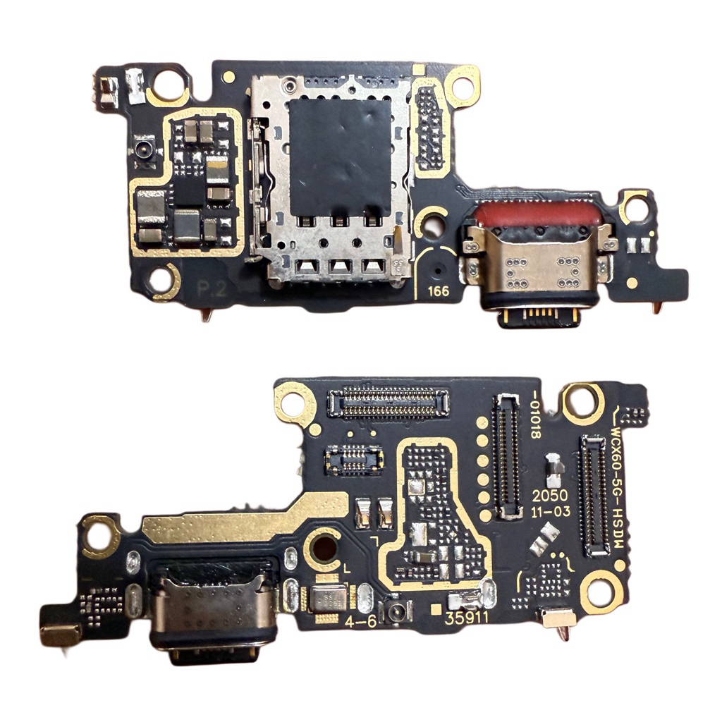 papan cas/ui pcb board konektor charger vivo X60 5G original oem