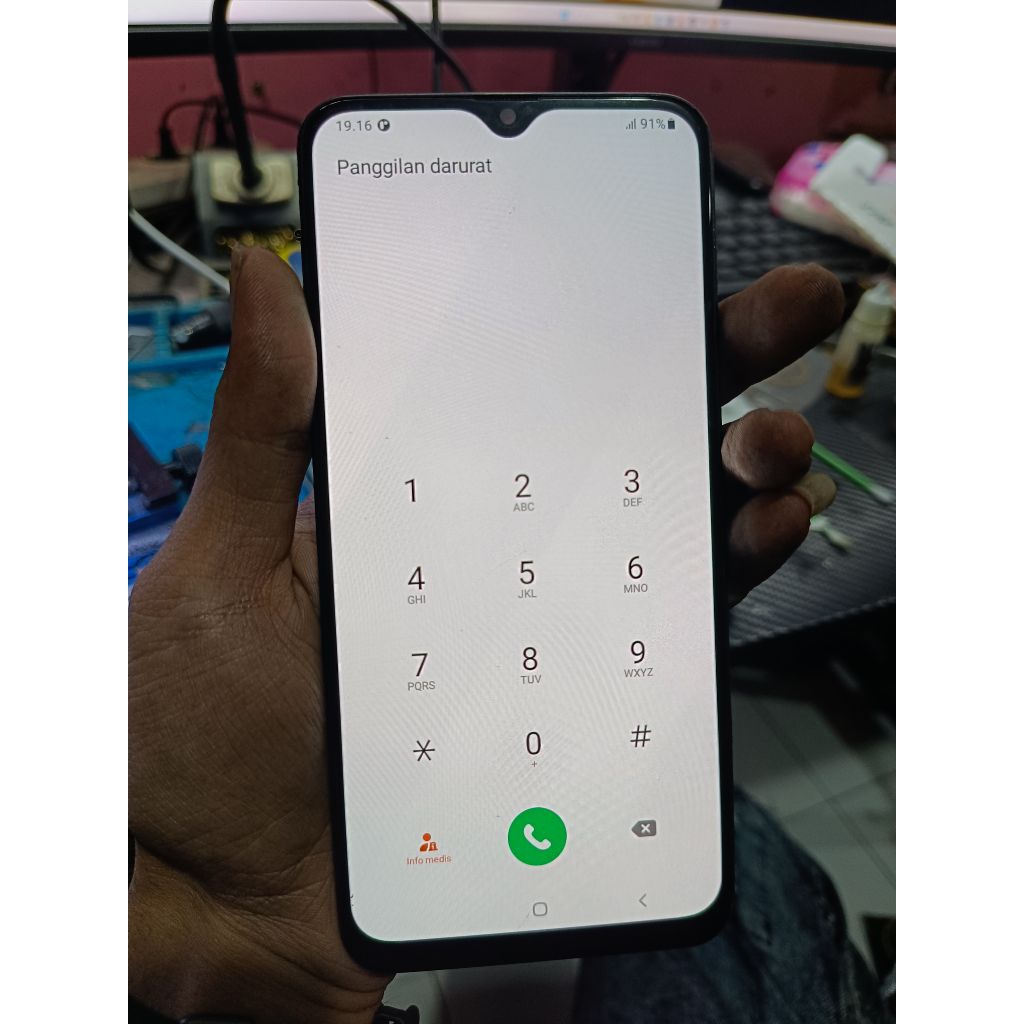 LCD Samsung A20 A205f Ori Copotan
