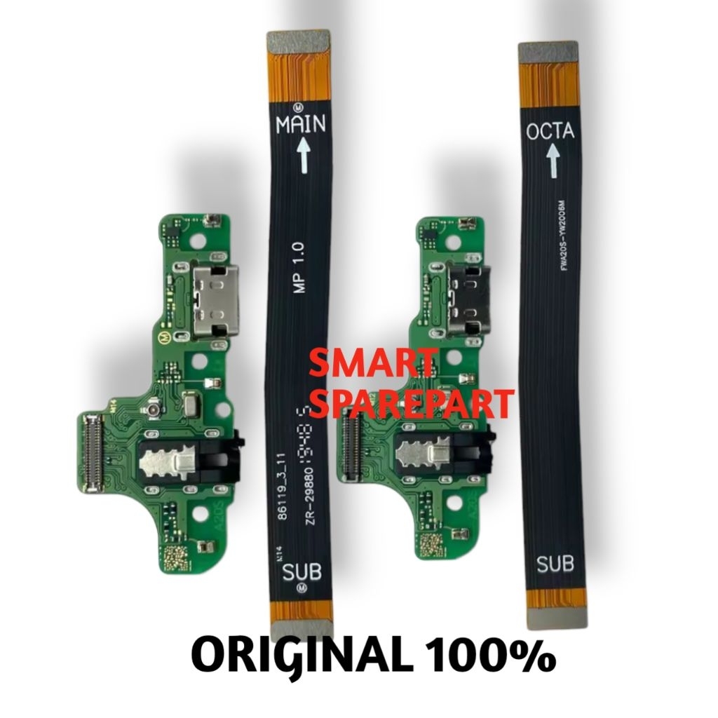 PAPAN CAS SAMSUNG A20S A207 PAPAN KONEKTOR CAS CON CHARGER SAMSUNG A20S A207 ORIGINAL + IC
