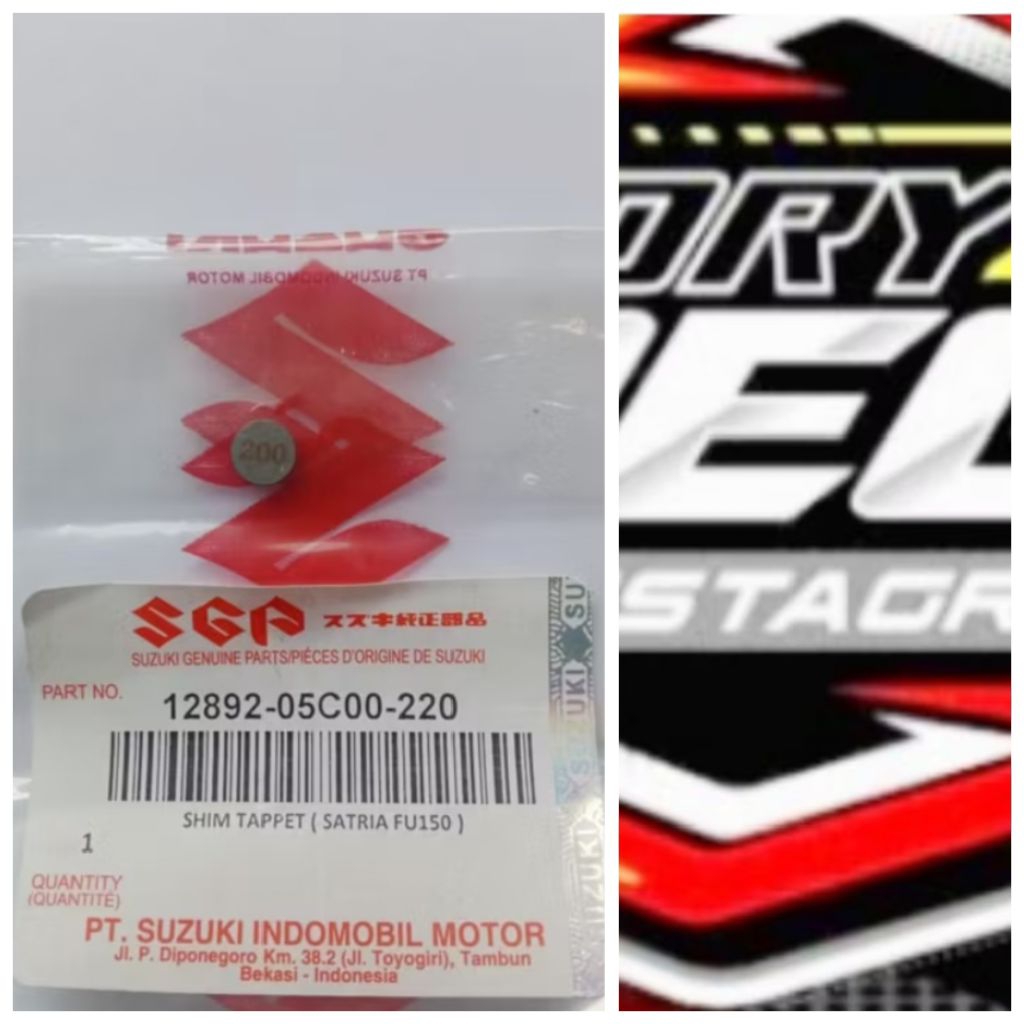 sim klep satria fu ukuran 220