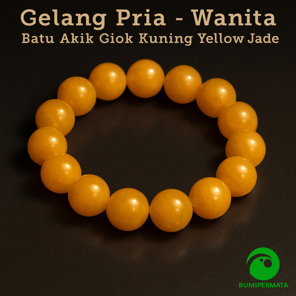 Gelang Giok Kuning Terapi Kesehatan Pria Wanita