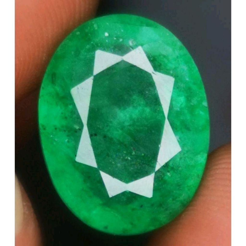 Permata Natural Batu (Lostune) Zamrud Colombia Crystal Big Size