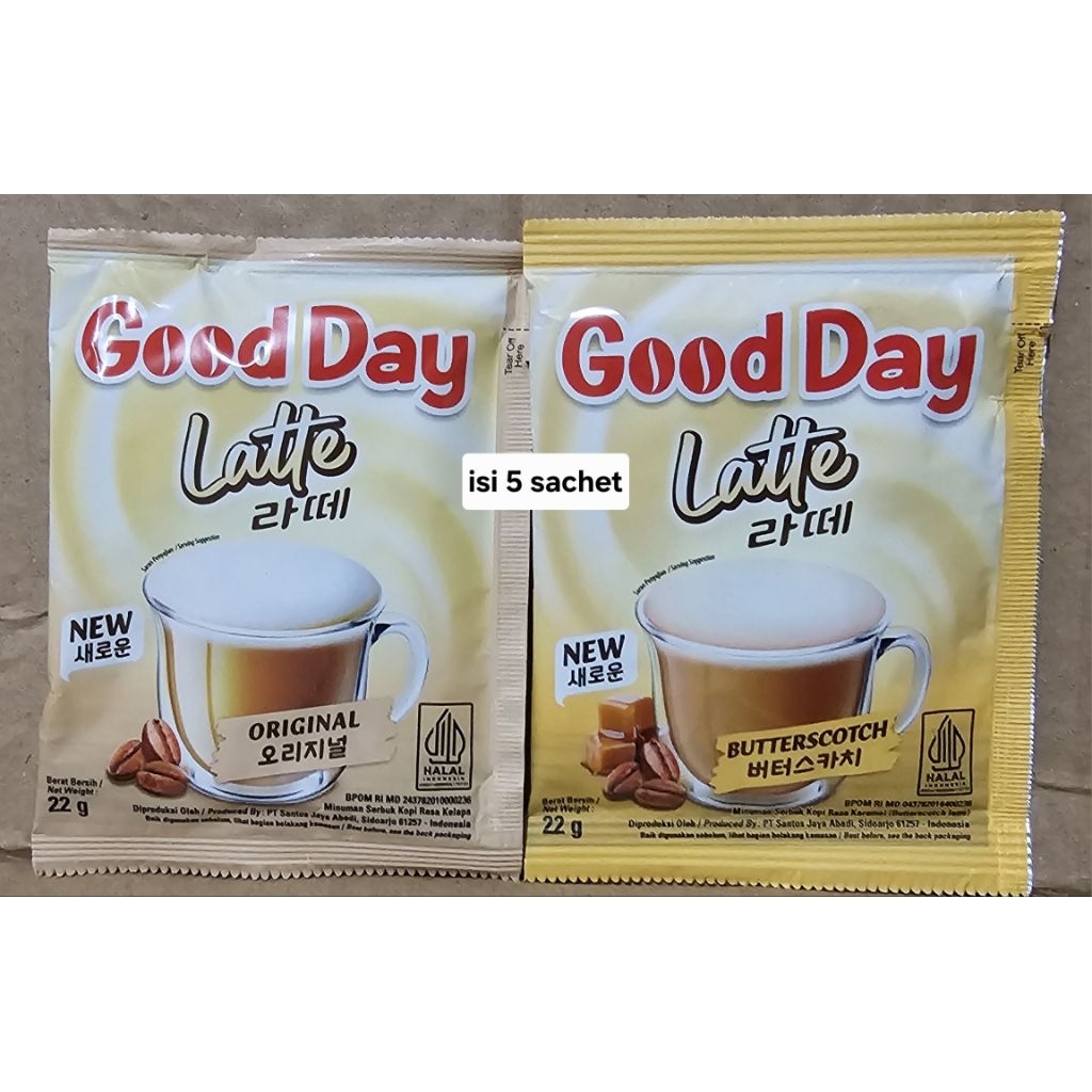 

Good Day Latte Ori&Butterscotch - Paket 5 Sachet