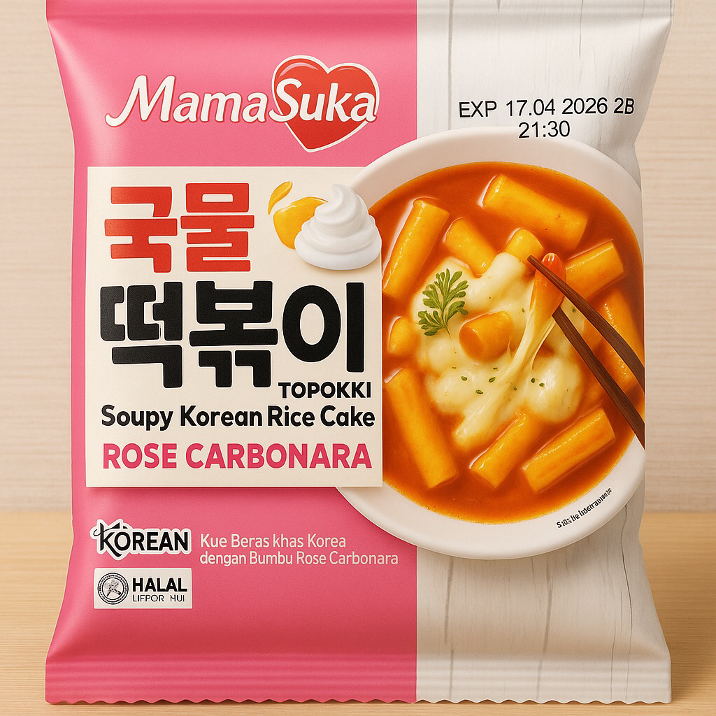 

SOUPY KOREAN TOPOKKI MAMASUKA ROSE CARBONARA DAN SPICY CHEESE