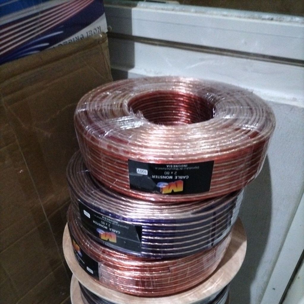 KABEL MONSTER/KABEL TRANSPARAN/KABEL BENING/ KABEL SERABUT/KABEL AUDIO