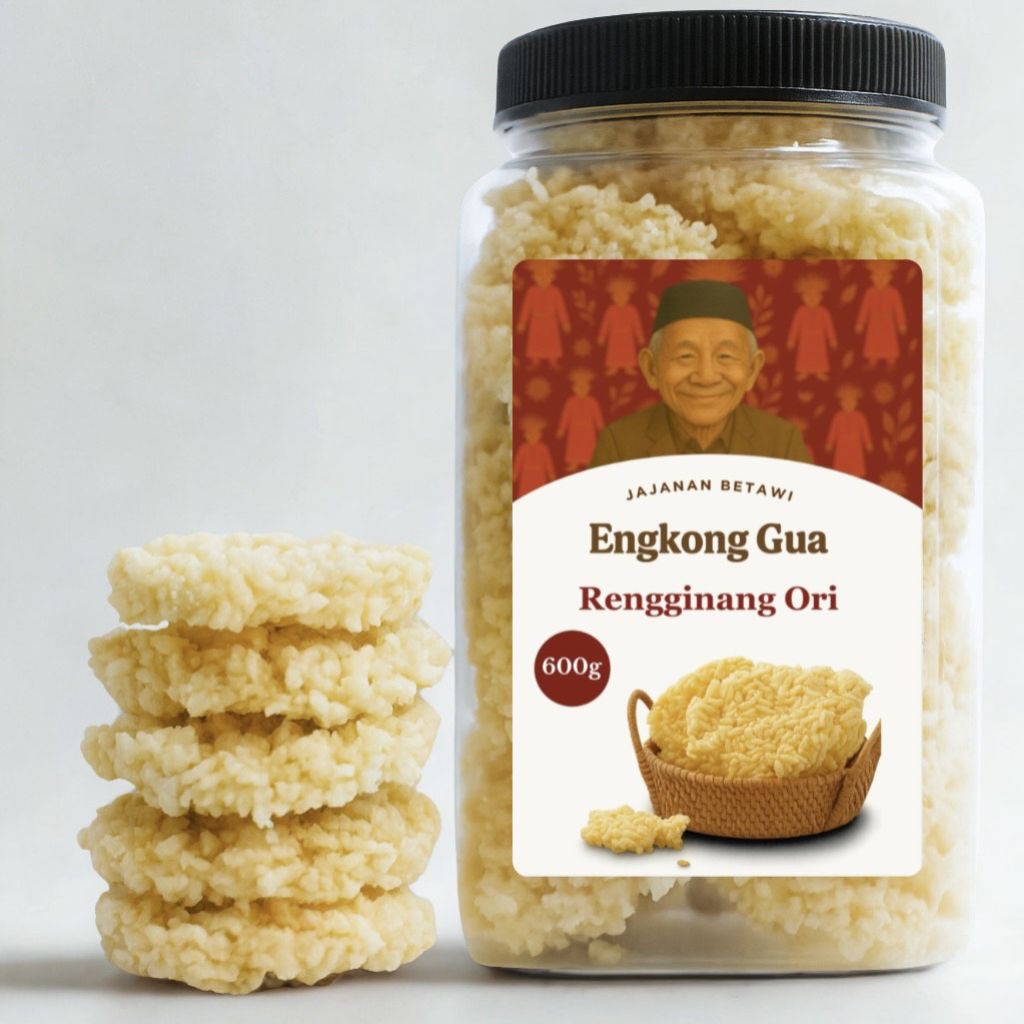 

Engkong Gua Rengginang Ori Kemasan 4L isi 20pcs | Snack Khas Betawi Camilan Tradisional Renyah Gurih Oleh-oleh Jakarta