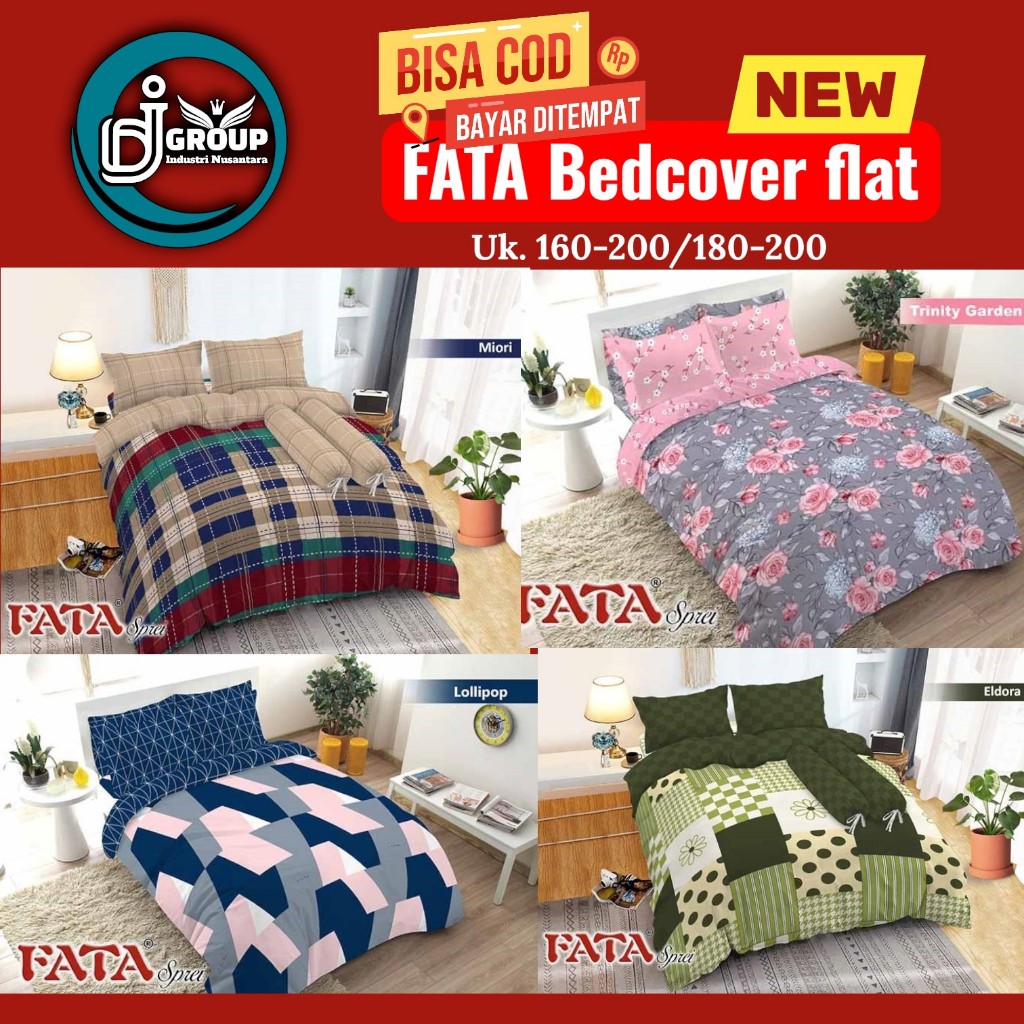 FATA - Sprei Fata BedCover UK 180x200 | UK. 160x200  – DERNA STORE